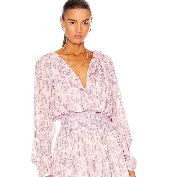 Hemant and Nandita Sahar Paisley  Pink Mini Dress Sz Small NWT - Picture 3 of 16